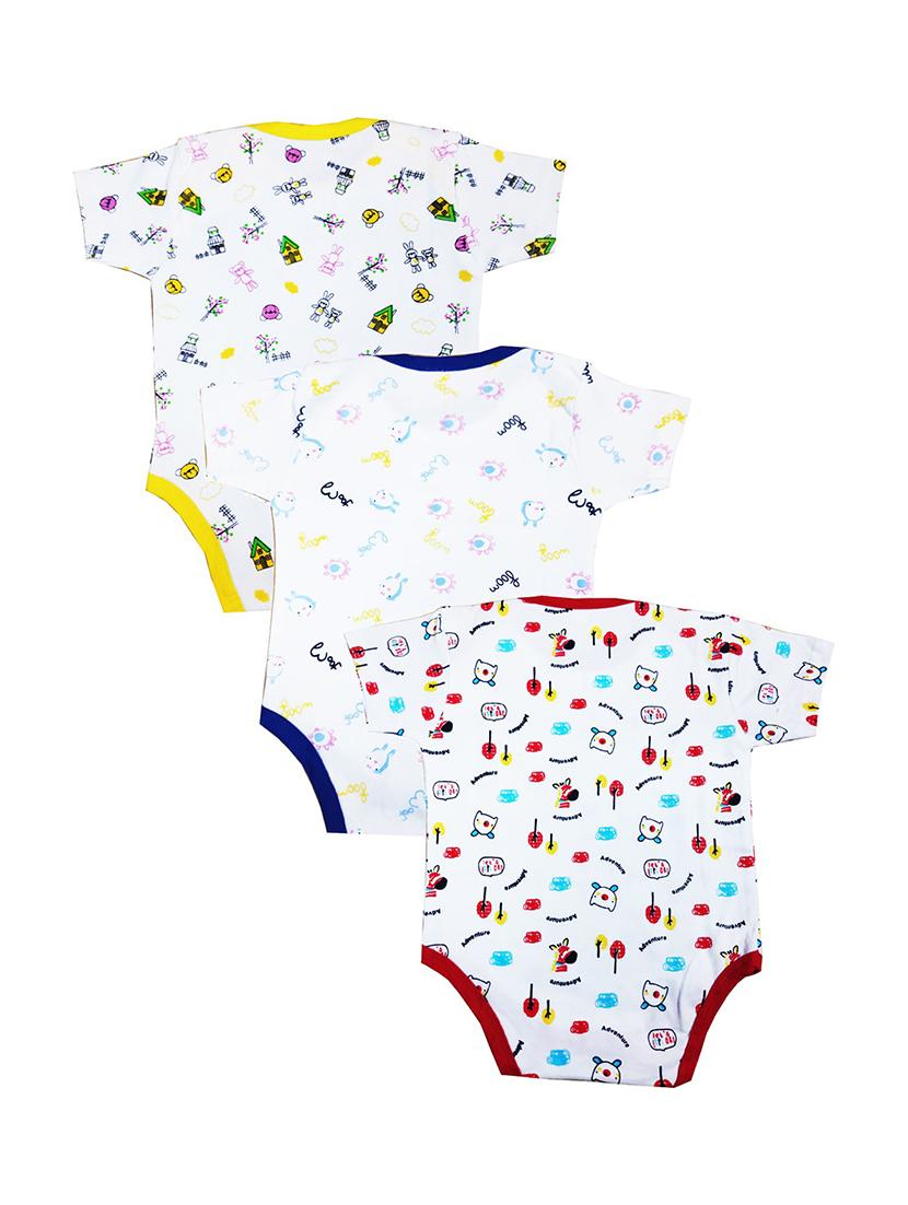 pack of 3 printed onesies - 18468343 - Standard Image - 1