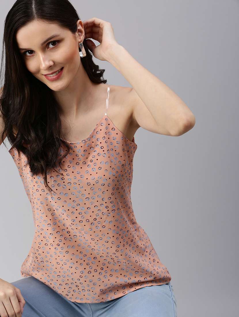 women's camisole shoulder strap top - 18469836 -  Standard Image - 4