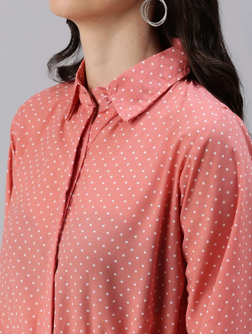 women's crop collared top - 18469846 - Standard Image - 4