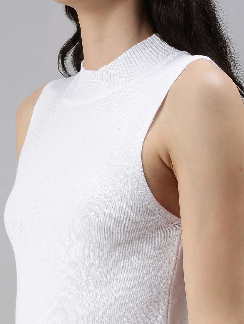 women's straight mock neck top - 18469860 -  Standard Image - 4