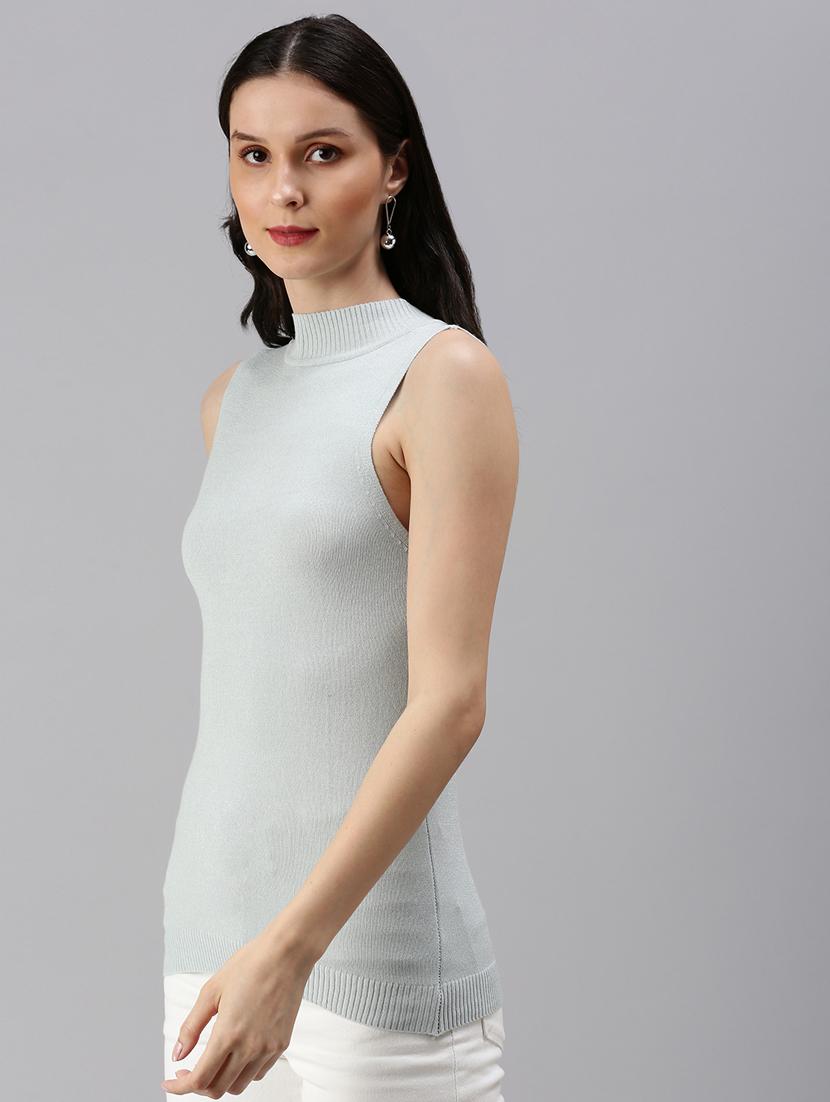 women's straight mock neck top - 18469861 -  Standard Image - 1