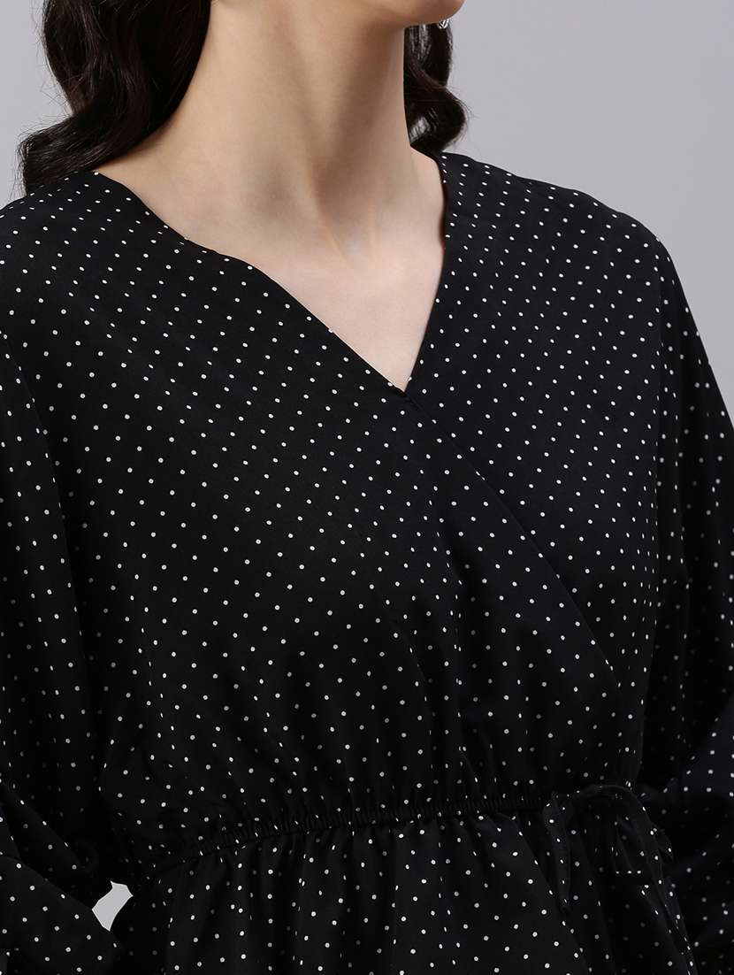 women's peplum v neck top - 18469950 -  Standard Image - 4