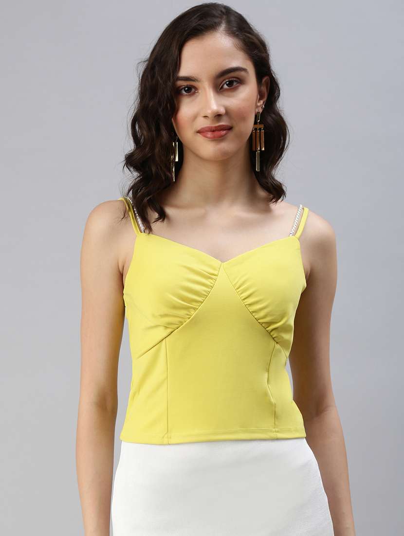 women's shoulder strap top