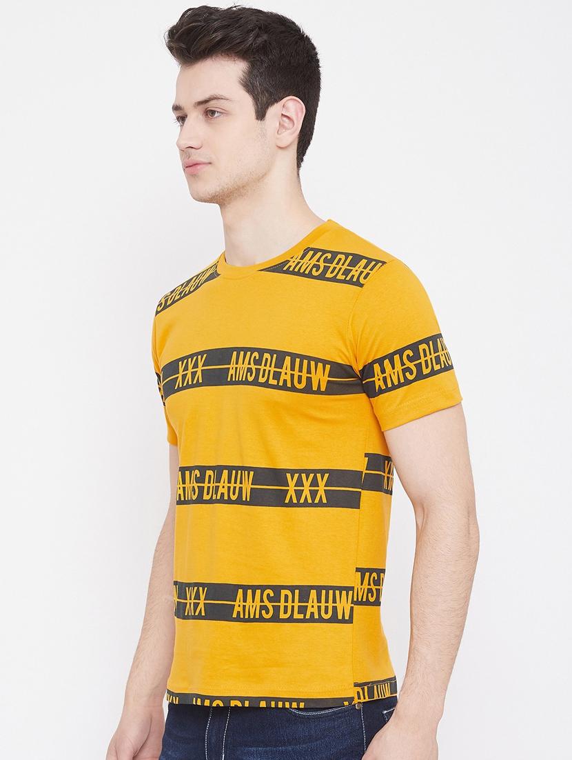 yellow striped t-shirt - 18470233 - Standard Image - 1
