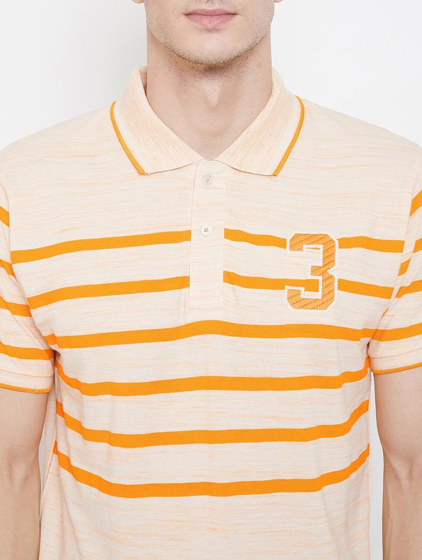 yellow striped polo t-shirt - 18470277 - Standard Image - 4