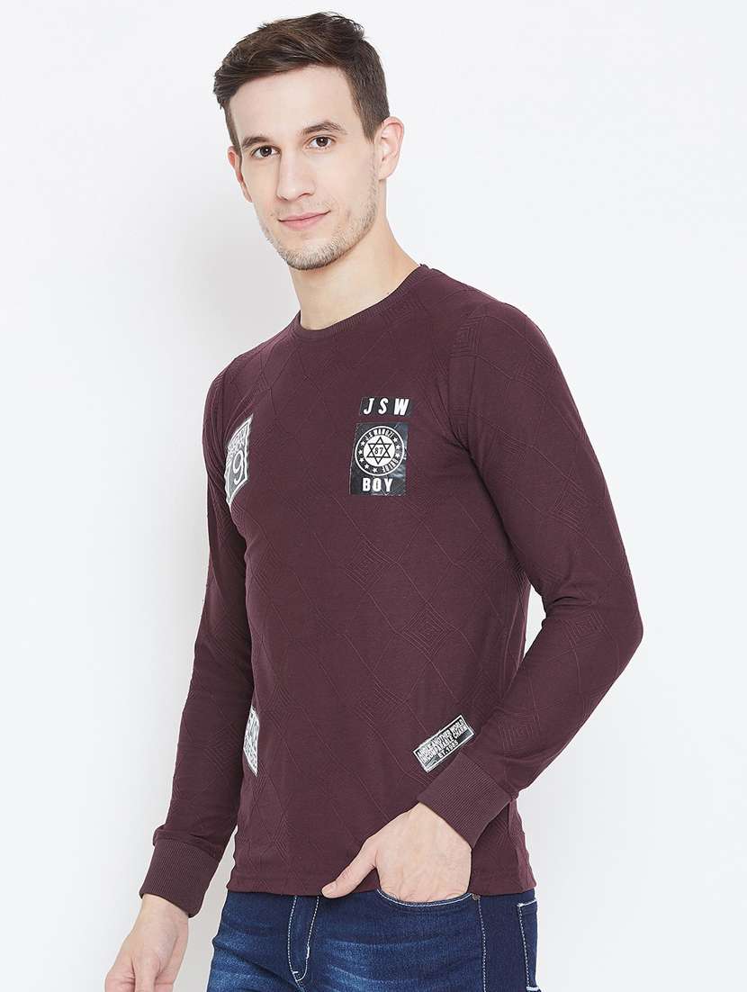 purple printed t-shirt - 18470293 -  Standard Image - 1