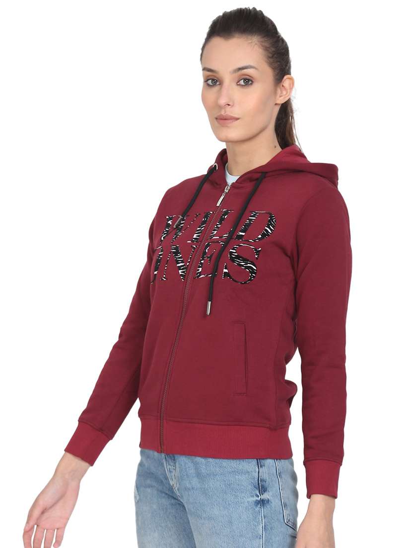 women's chest print sweatshirt - 18470839 - Standard Image - 1