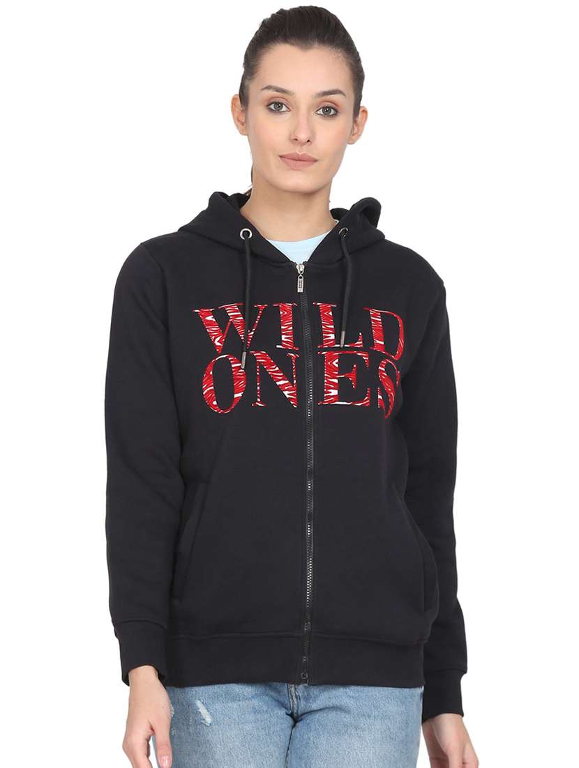 women's chest print sweatshirt