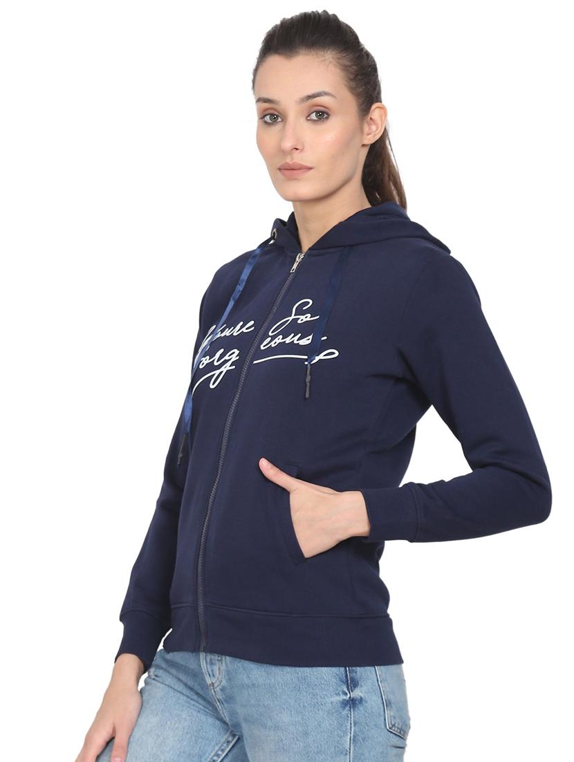 women's chest print sweatshirt - 18470843 - Standard Image - 1