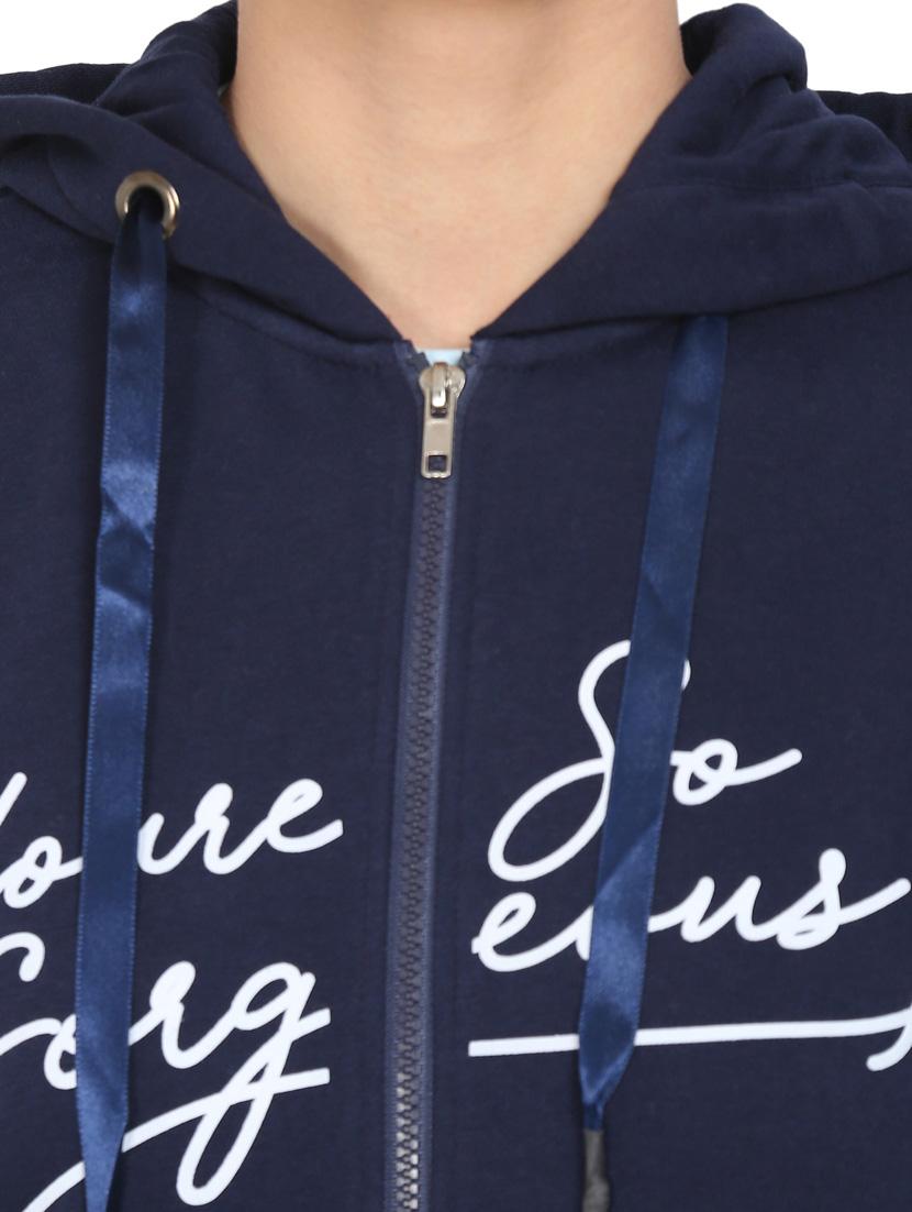 women's chest print sweatshirt - 18470843 - Standard Image - 4