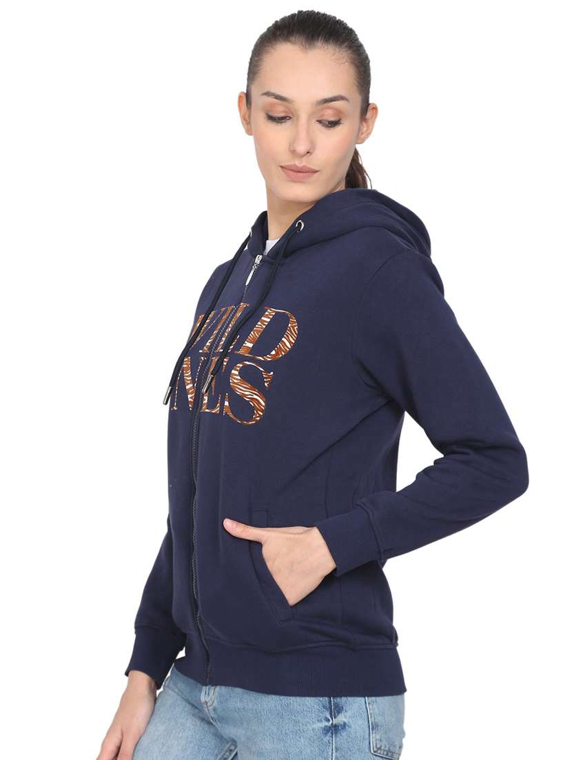 women's chest print sweatshirt - 18470844 - Standard Image - 1