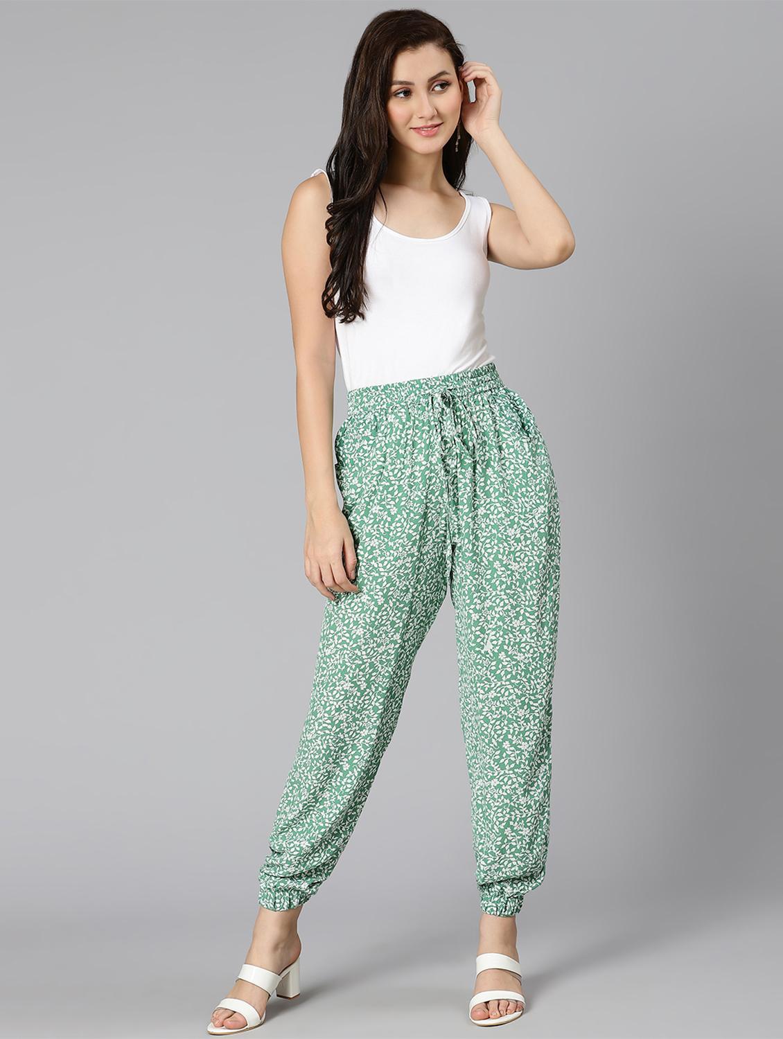 drawstring waist printed jogger - 18471002 - Standard Image - 4