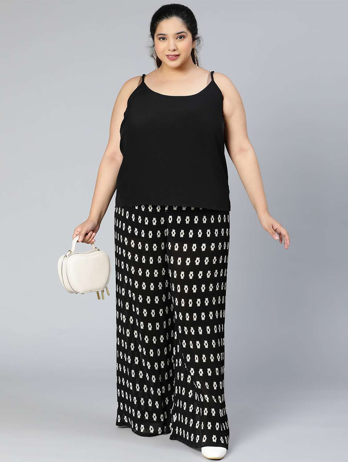 mid rise floral plus trouser  - 18471009 -  Standard Image - 4