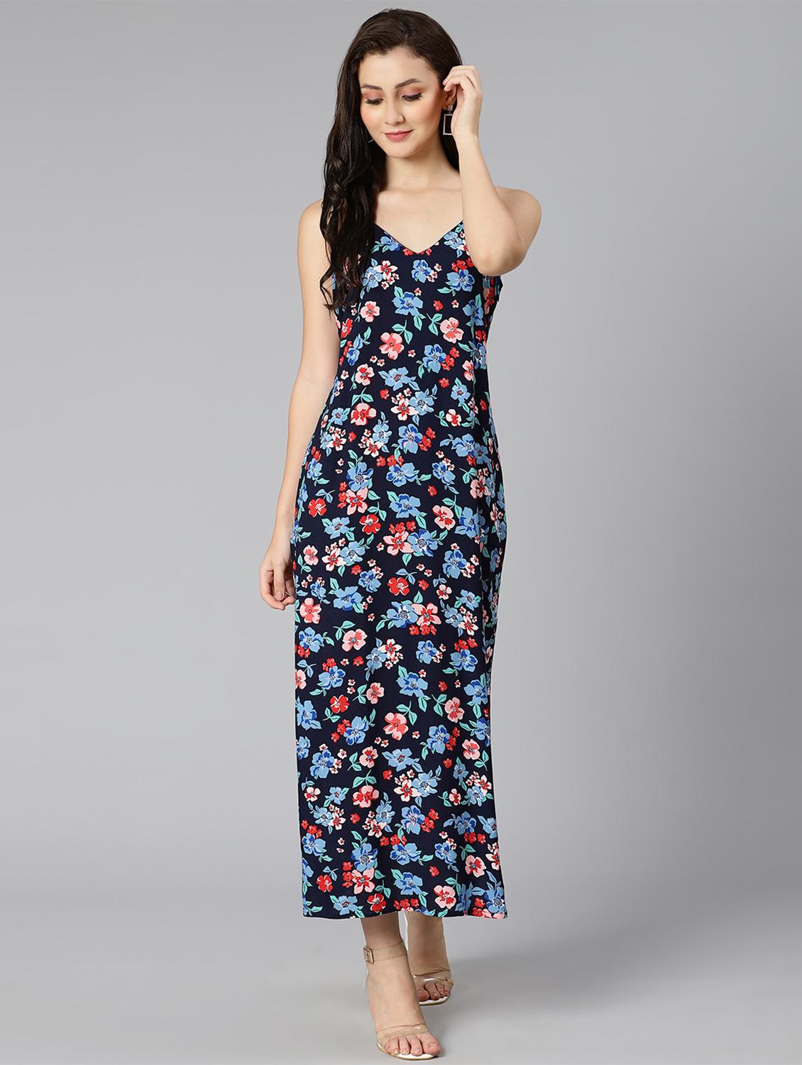 floral print a-line dress - 18471029 - Standard Image - 4