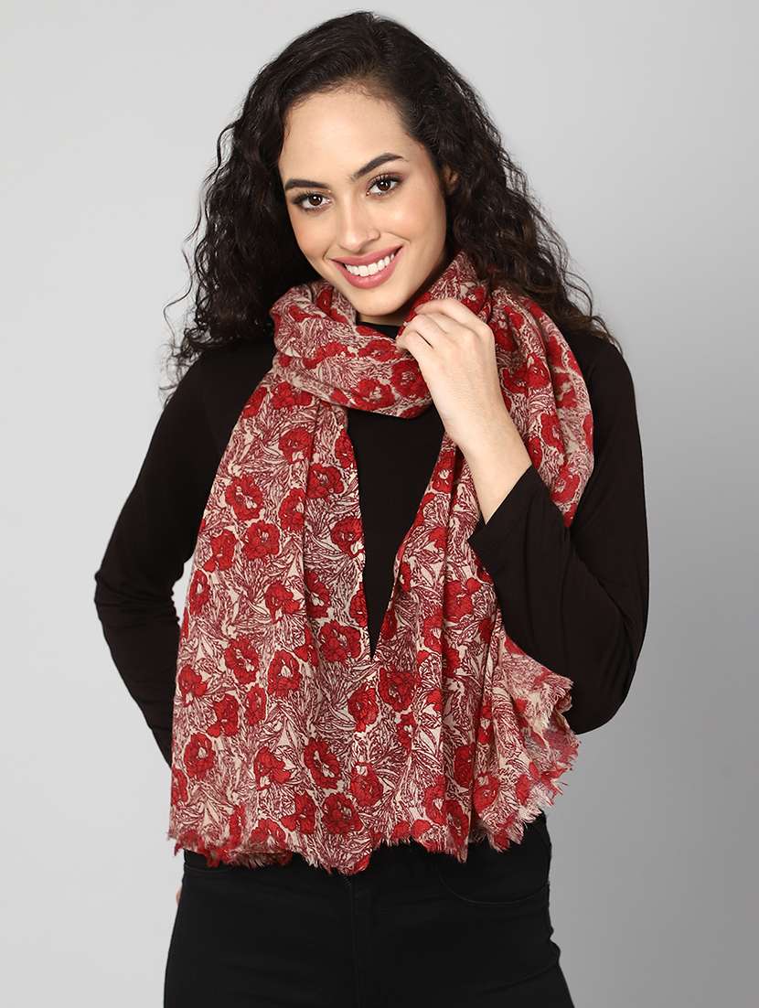 women's floral print stole - 18471203 - Standard Image - 1