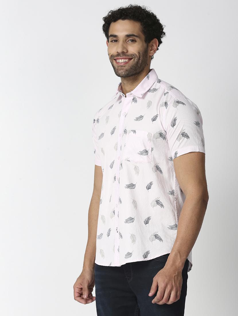 mens leaf print casual shirt - 18471235 -  Standard Image - 1