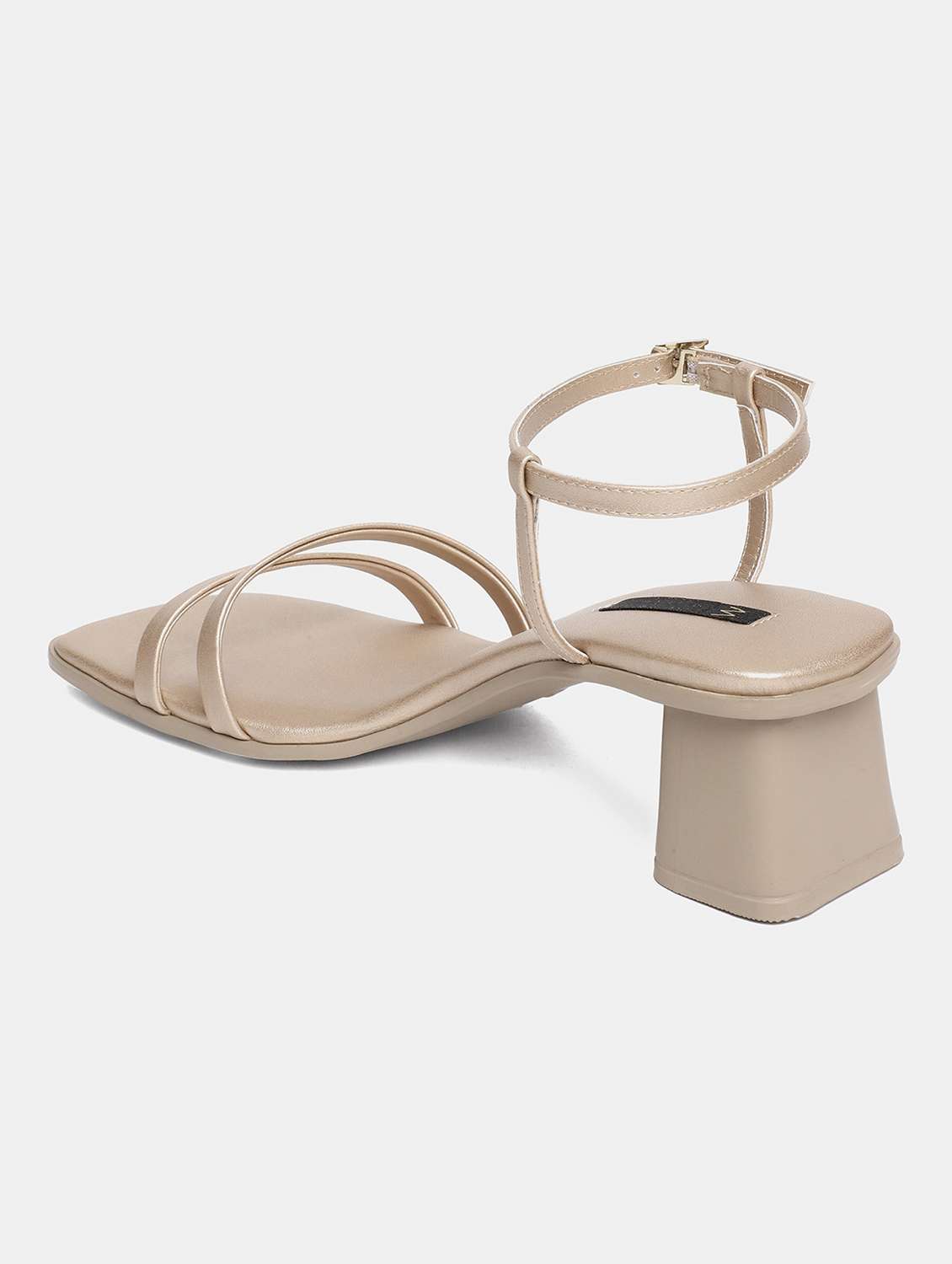 gold ankle strap sandal - 18471313 -  Standard Image - 1