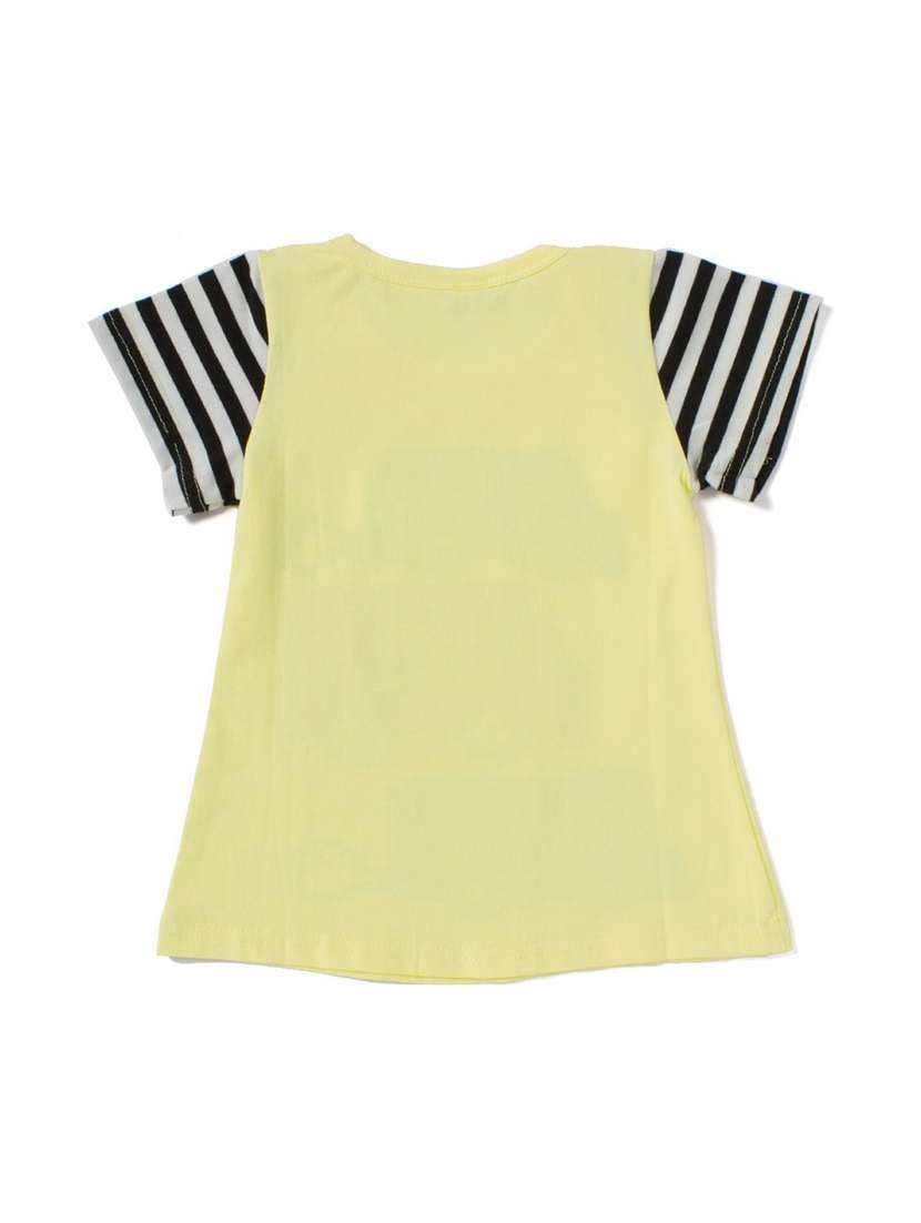 girls yellow printed regular tee - 18472191 -  Standard Image - 1