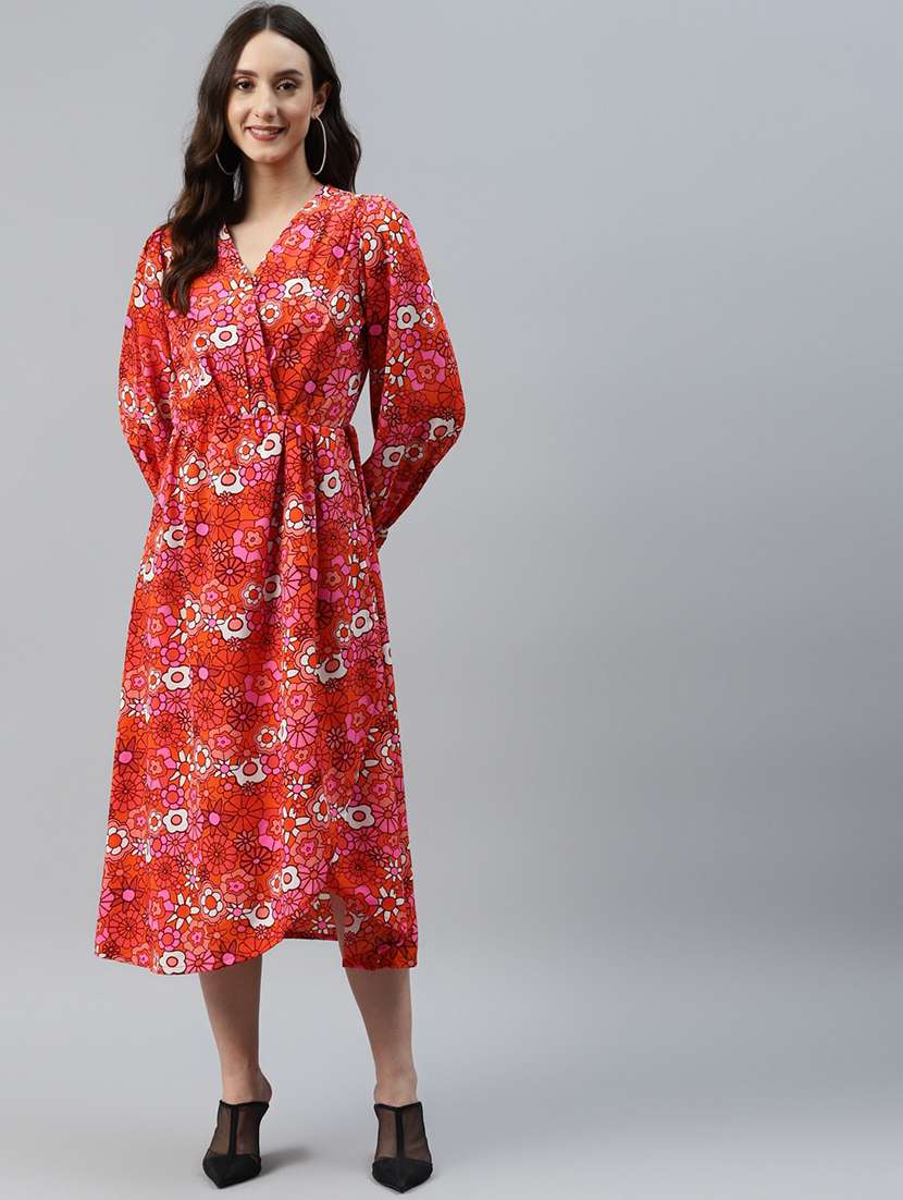 women's fit & flare floral dress