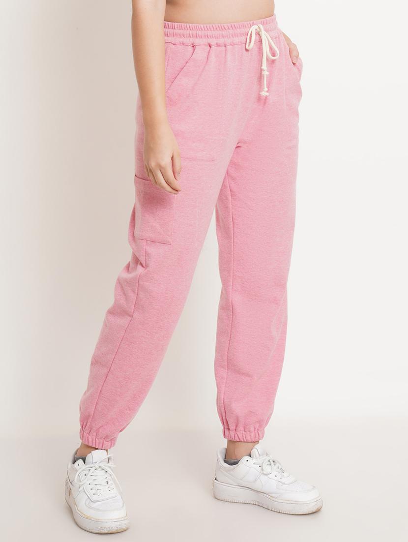 mid rise solid jogger with drawstring - 18473073 - Standard Image - 1