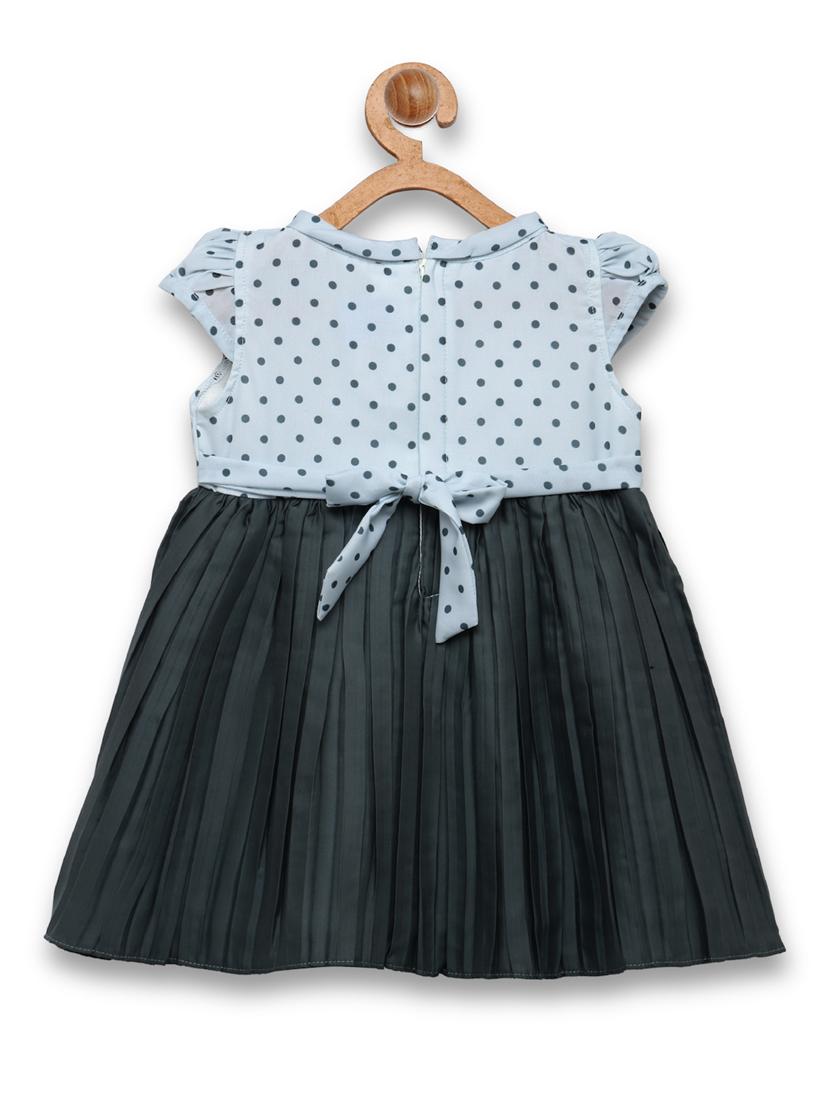 girls teal polka dot  frock  - 18473278 -  Standard Image - 1