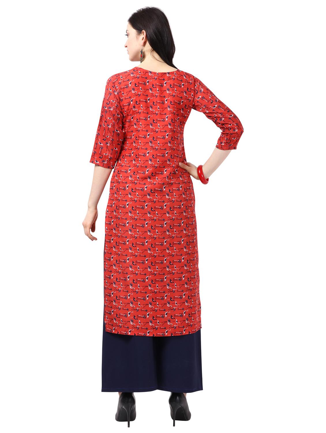pack of 3 printed straight kurta - 18473782 - Standard Image - 4