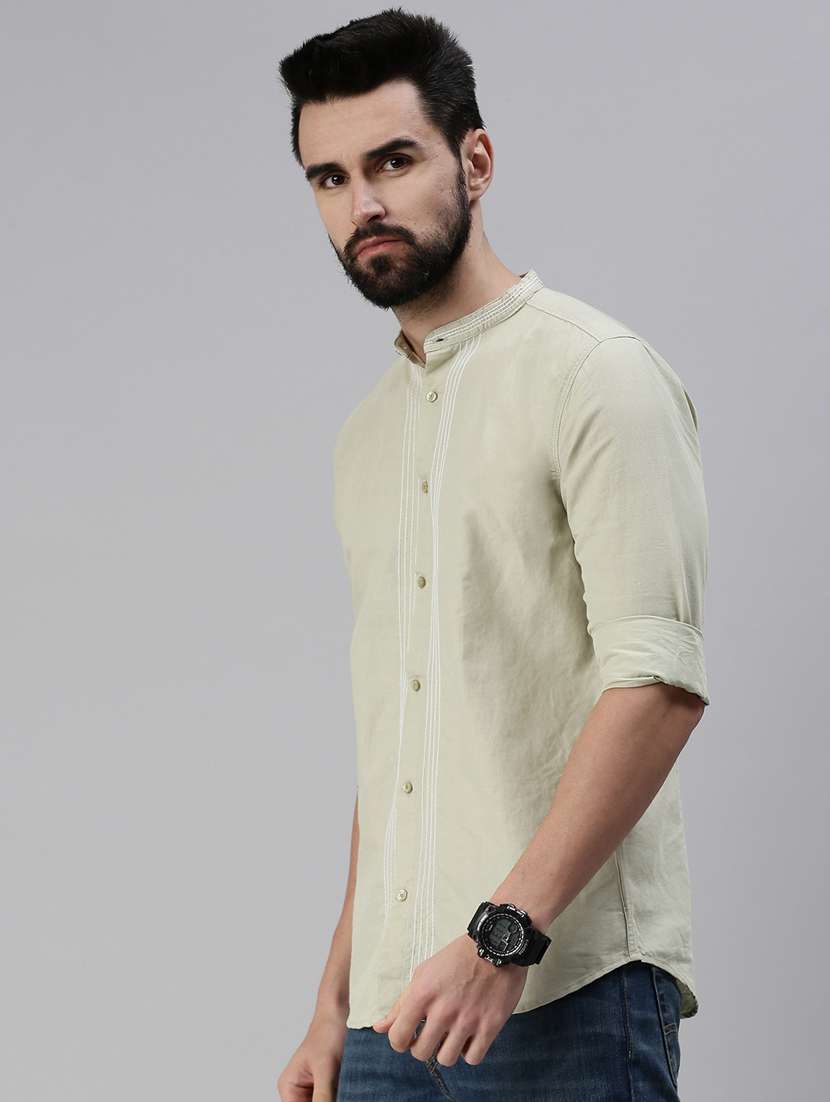mens solid casual shirt - 18474098 -  Standard Image - 1