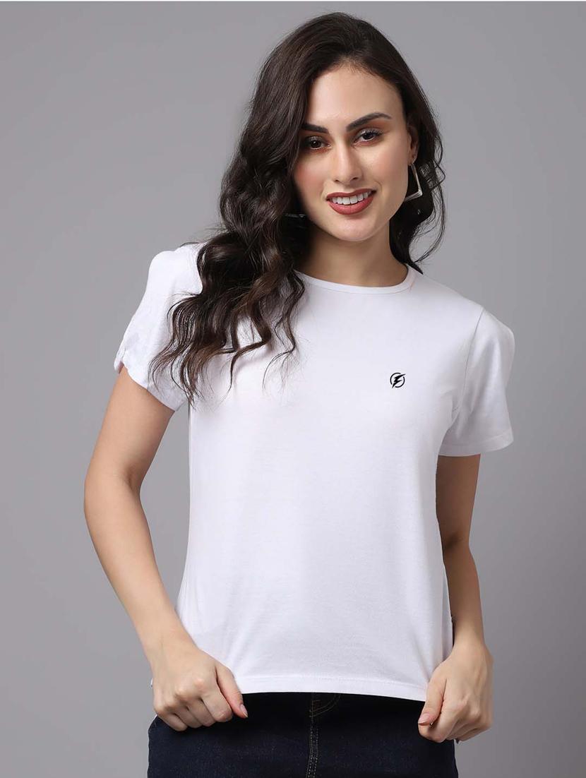 women's straight round neck top - 18474439 -  Zoom Image - 0