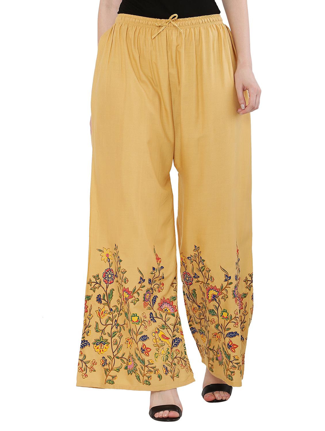 pack of 2 floral hem flared palazzo  - 18475155 -  Standard Image - 4