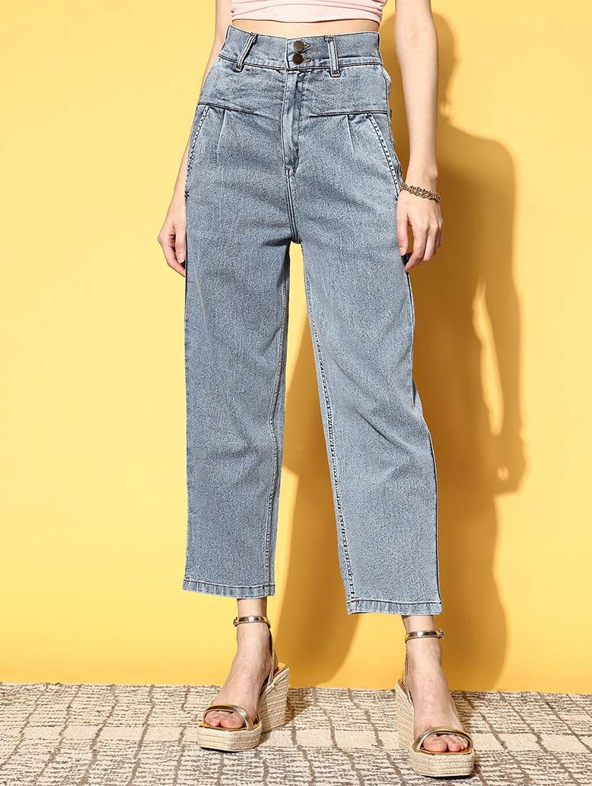 women's plain boyfriend fit jeans