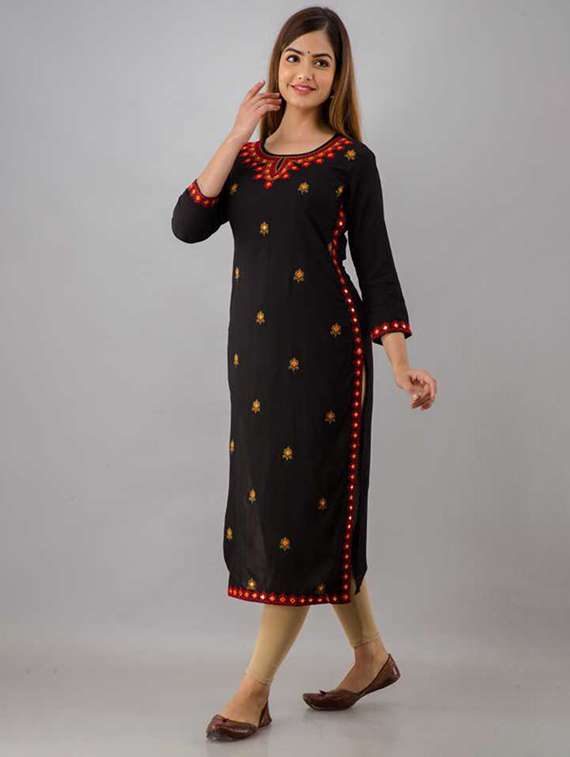 women's straight kurta - 18475757 -  Standard Image - 1