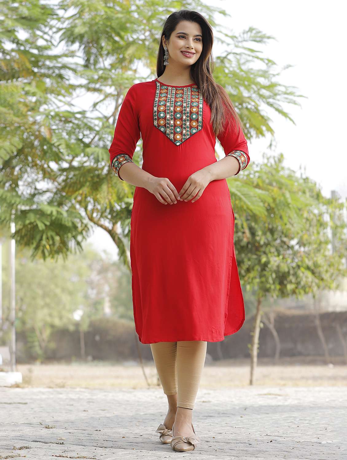 women's straight kurta