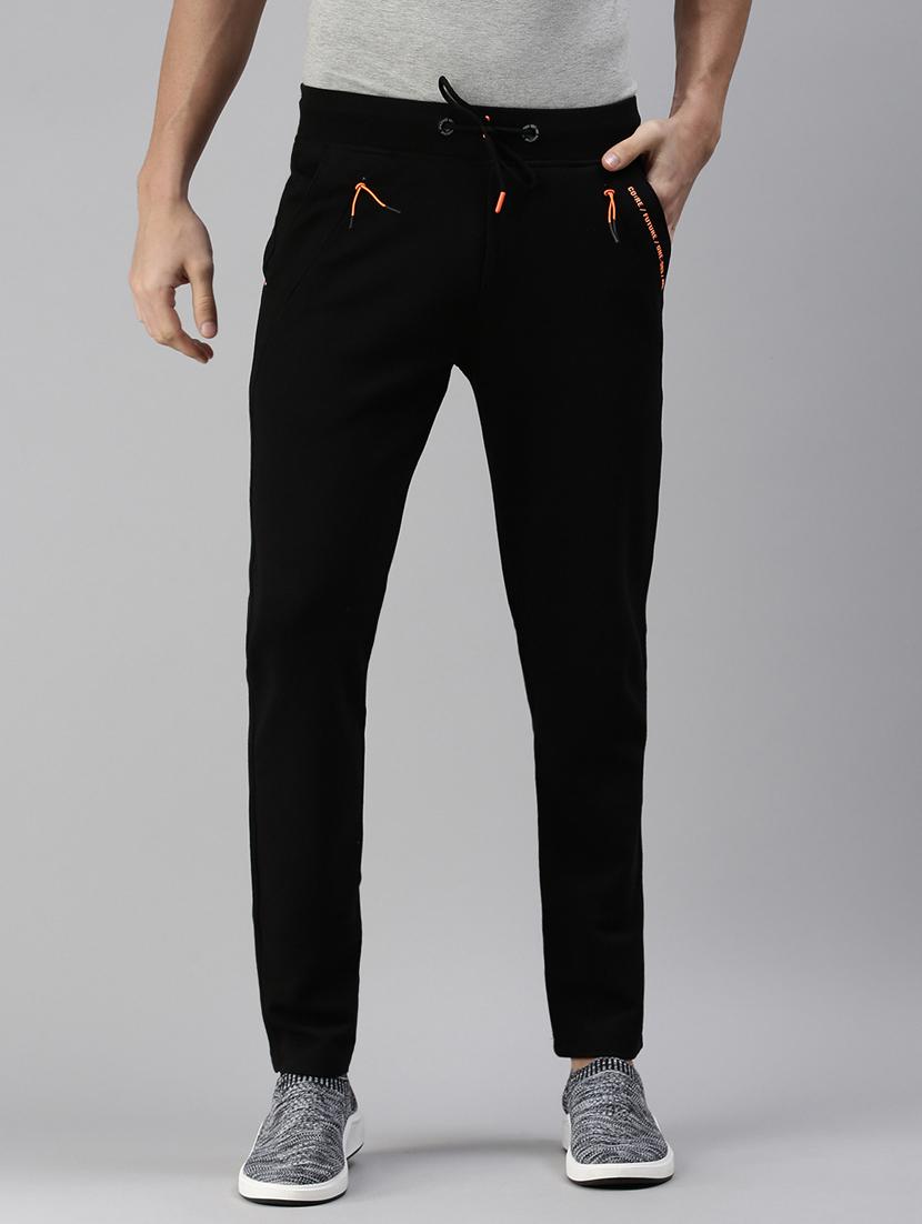 black solid track pant - 18476600 - Zoom Image - 0