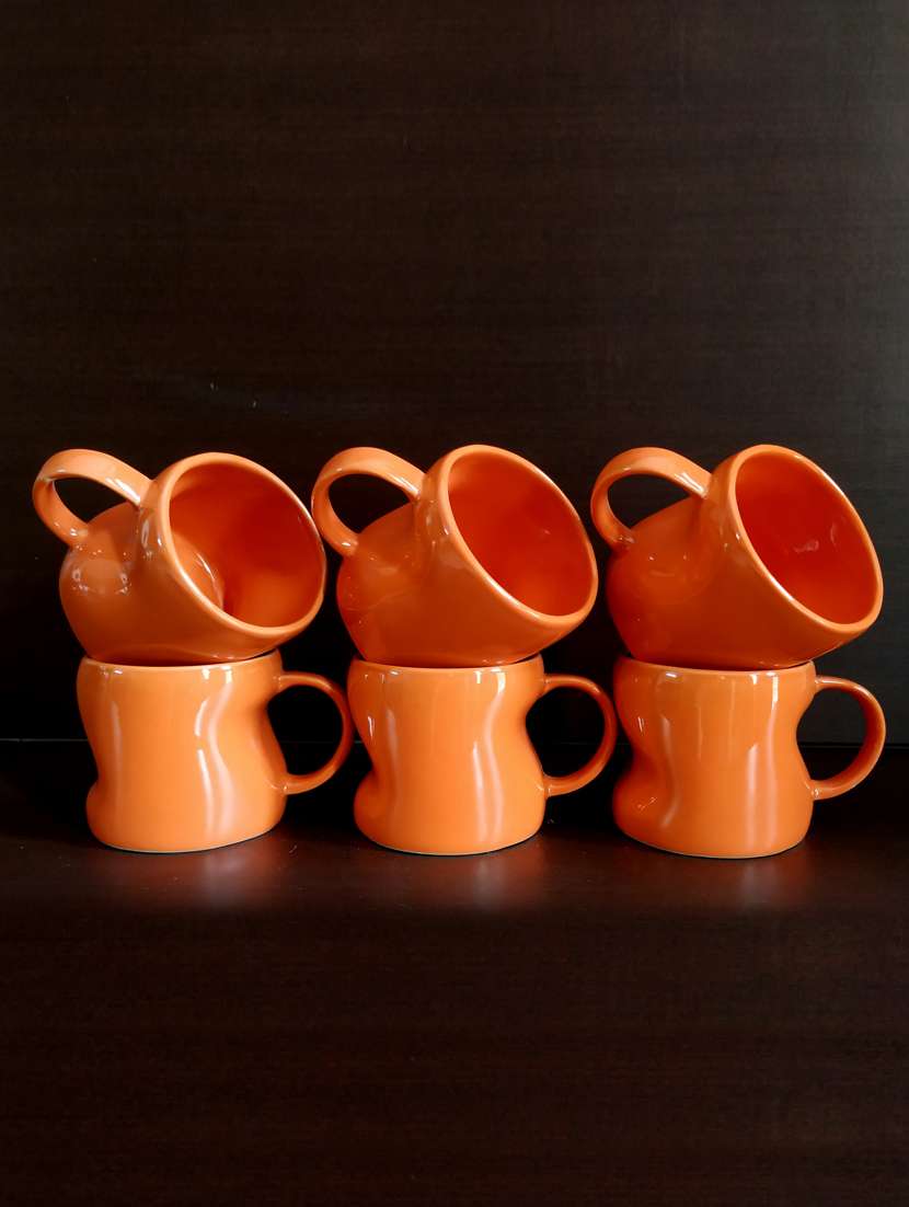 Vibrant Set Of 6 Cups | Cup Set | Tea Cups | Set Of 6 Cups | Stoneware
