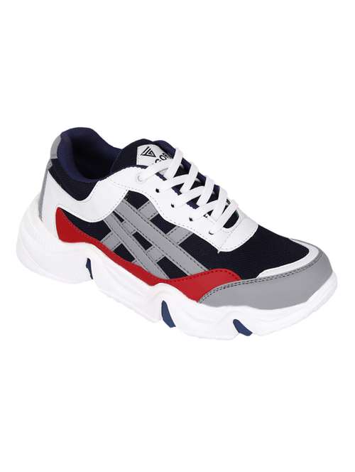 mens multi colored lace up sport shoe