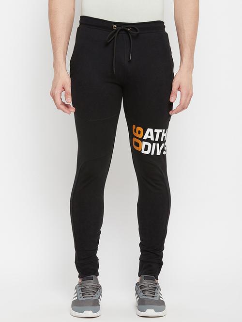 black typographic track pant - 18477085 - Standard Image - 0