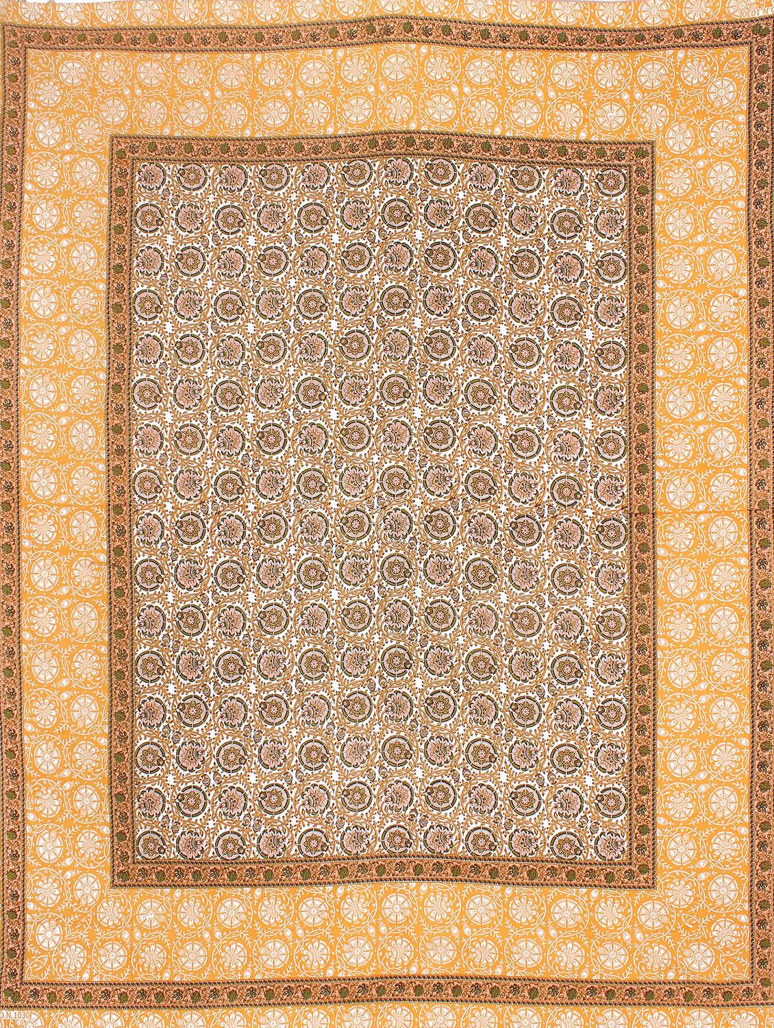 kalamkari buta printed 100% cotton pigment double bedsheet with pillow covers - 18477201 - Standard Image - 4