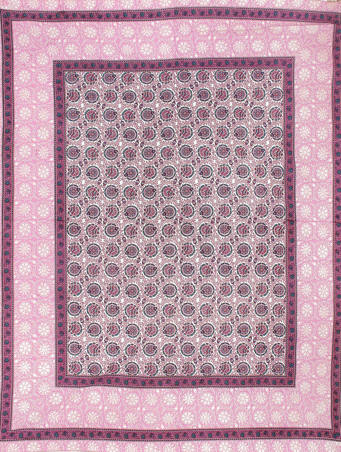 kalamkari buta printed 100% cotton pigment double bedsheet with pillow covers - 18477205 - Standard Image - 4