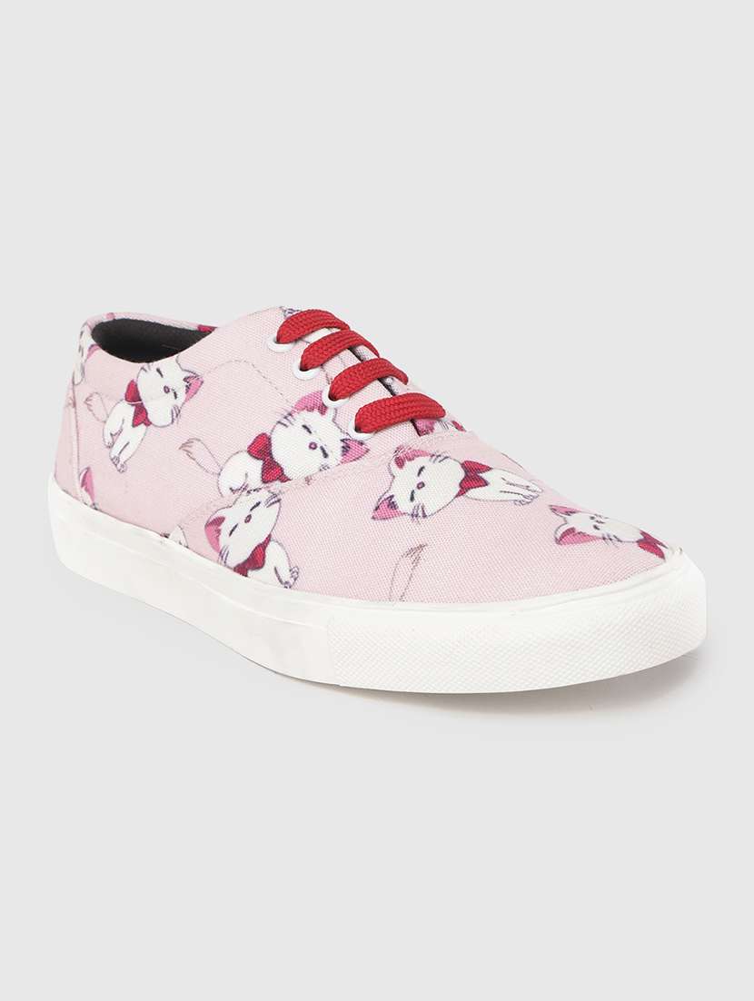 mens pink printed slip on sneaker