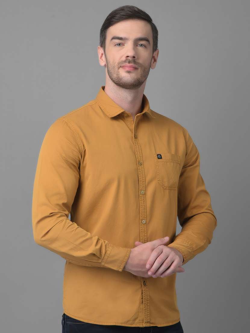 mens solid casual shirt - 18477382 -  Standard Image - 1
