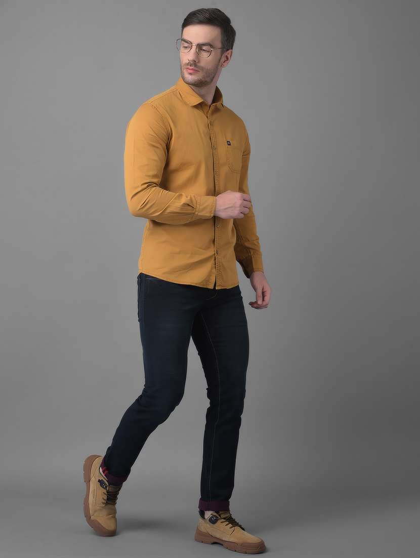 mens solid casual shirt - 18477382 -  Standard Image - 4