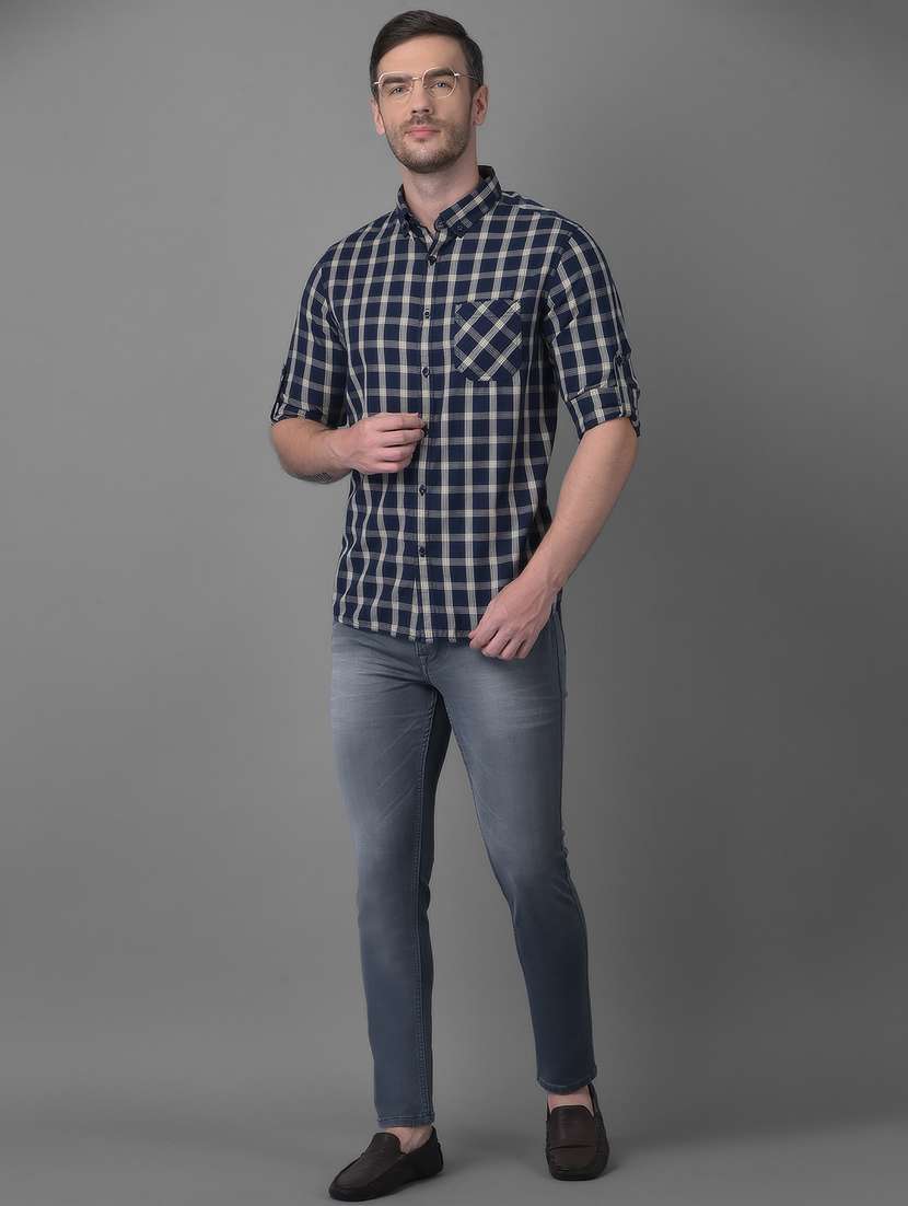 mens checks casual shirt - 18477387 -  Standard Image - 4