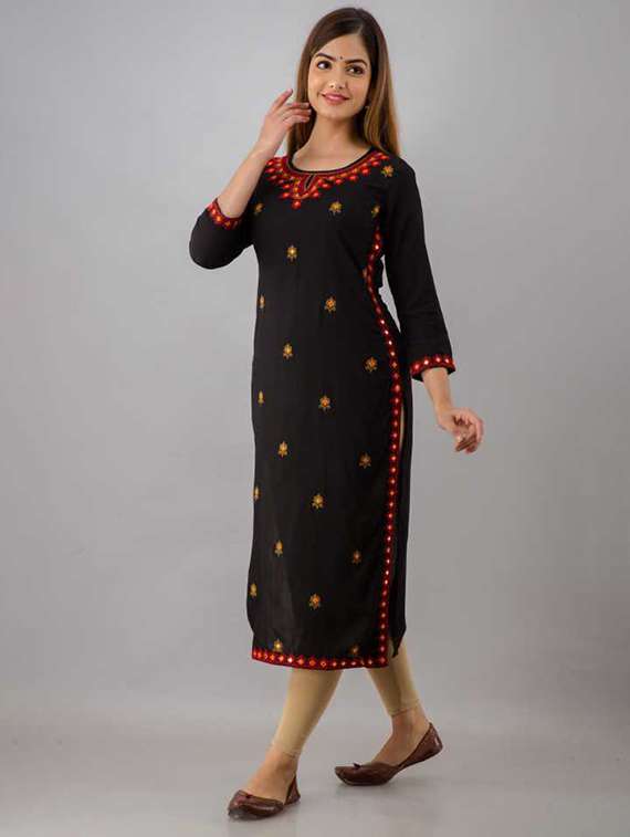 women's straight kurta - 18477988 -  Standard Image - 1