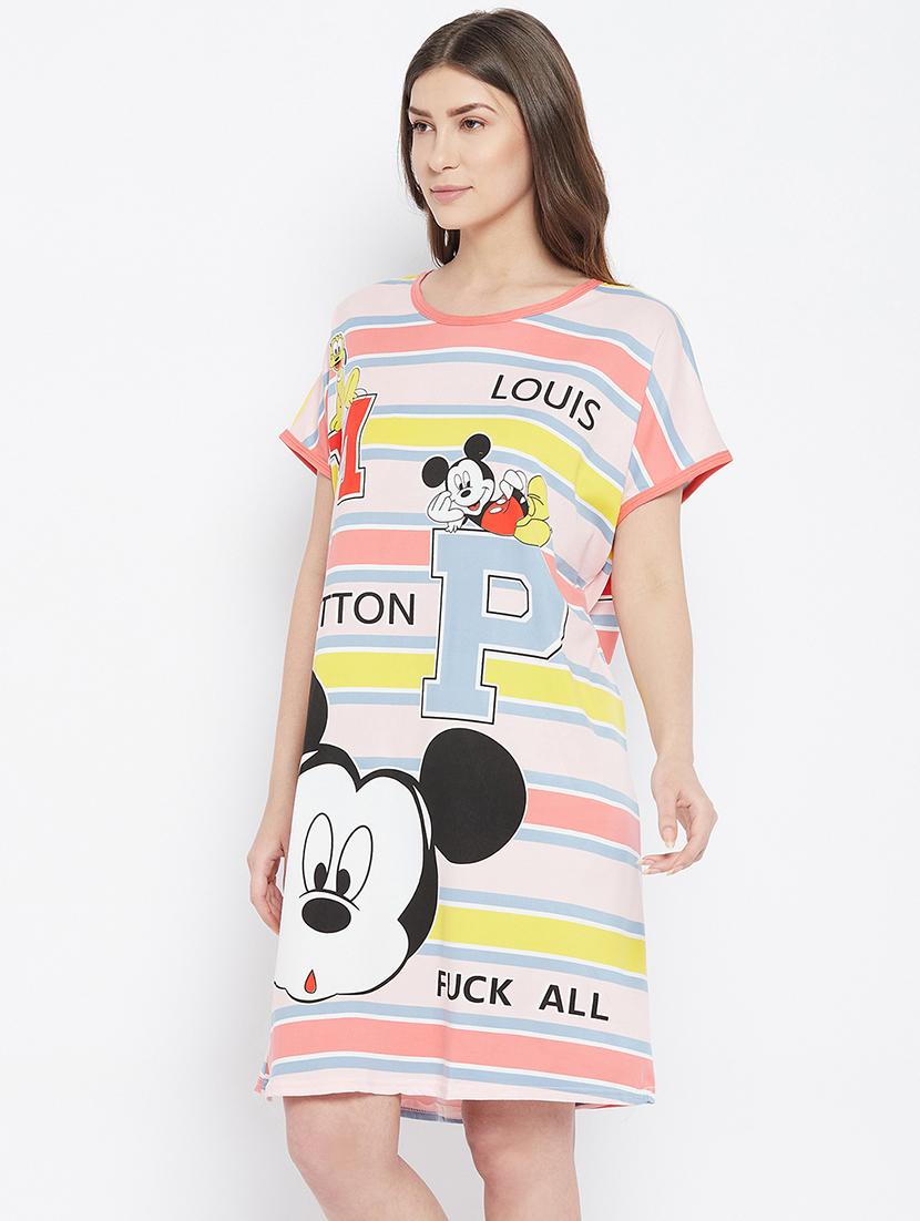 drop sleeved printed sleepshirts - 18478828 -  Standard Image - 1