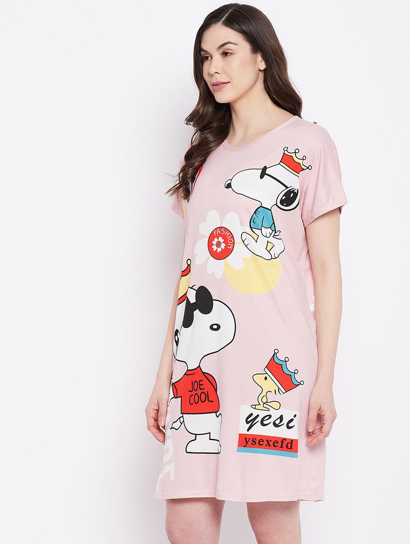 drop sleeved printed sleepshirts - 18478833 -  Standard Image - 1
