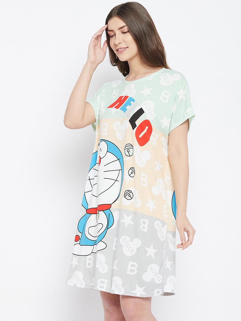 drop sleeved printed sleepshirts - 18478837 -  Standard Image - 1