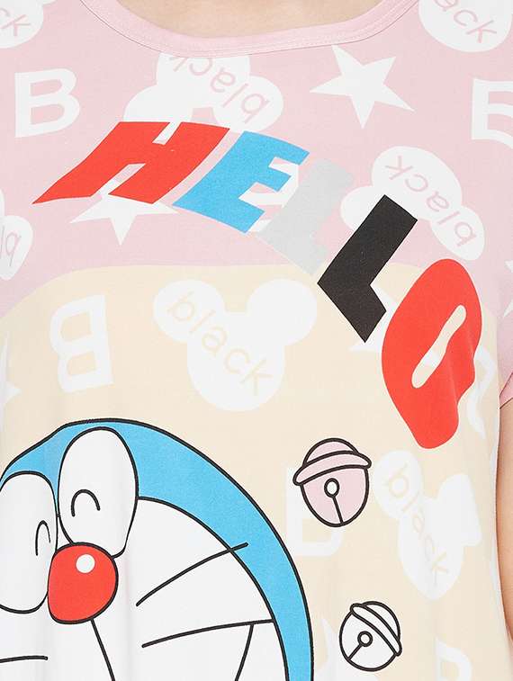 women pink printed sleepshirt - 18478839 -  Standard Image - 4