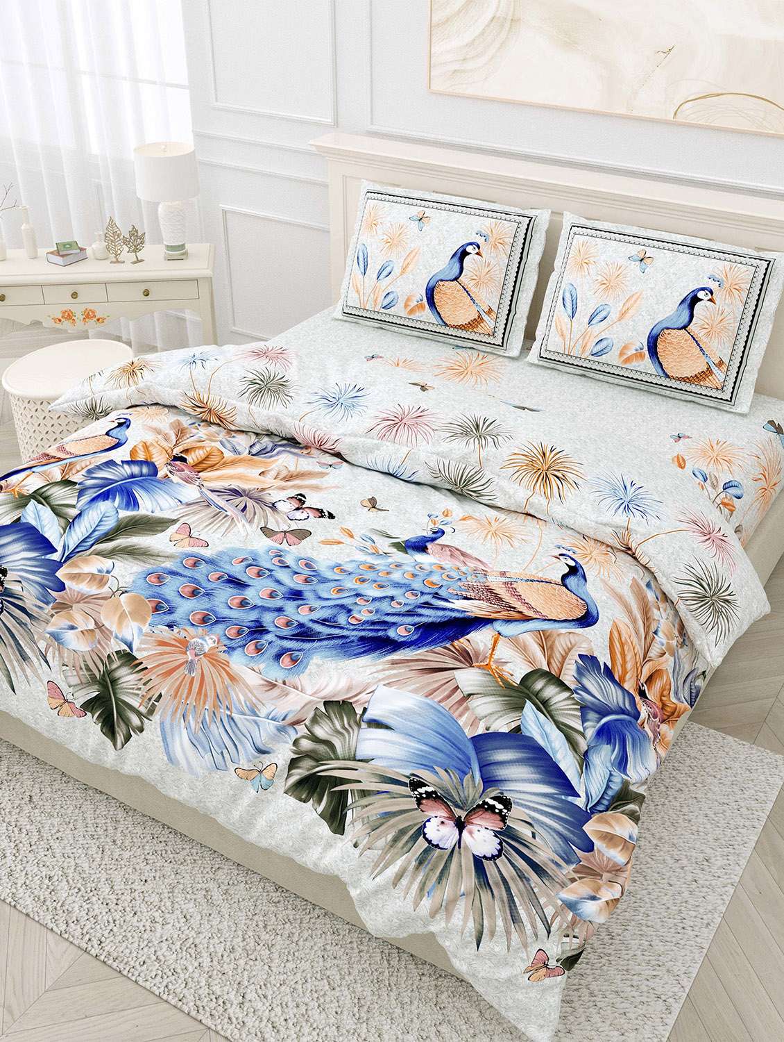 easygoods 320 tc king size bedsheet with 2 pillow covers | hawaii