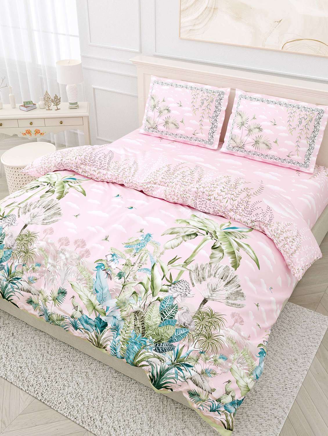 easygoods 320 tc king size bedsheet with 2 pillow covers | hawaii