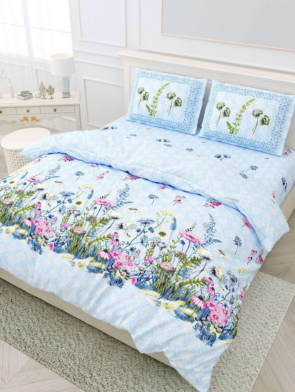 easygoods 320 tc king size bedsheet with 2 pillow covers | hawaii